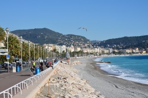 Promenade des Anglais et plage de Nice