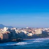 Vue sur Biarritz et l'océan Atlantique