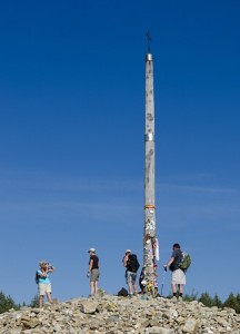 Pélerins sur le chemin de St Jacques de Compostelle